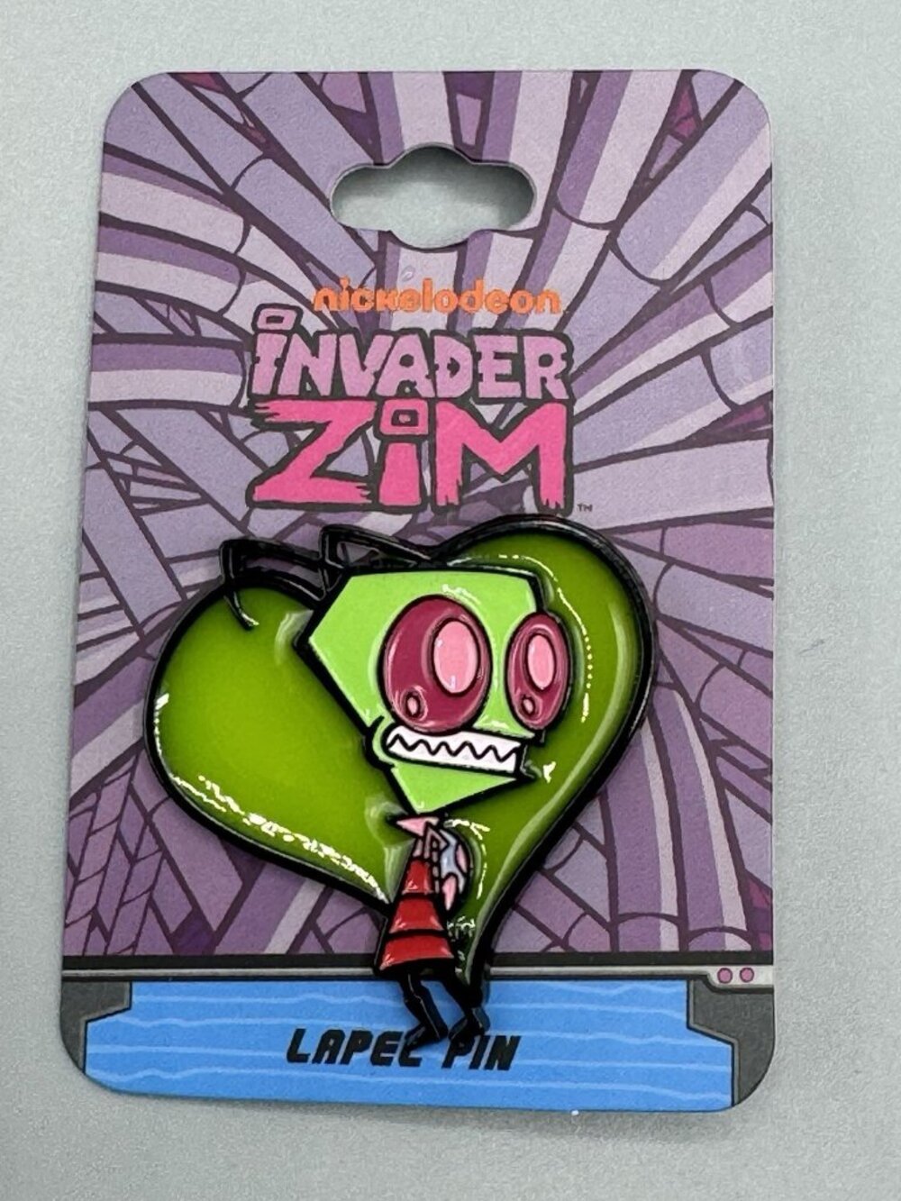 Invader Zim Heart Enamel Pin Hot Topic Exclusive NEW